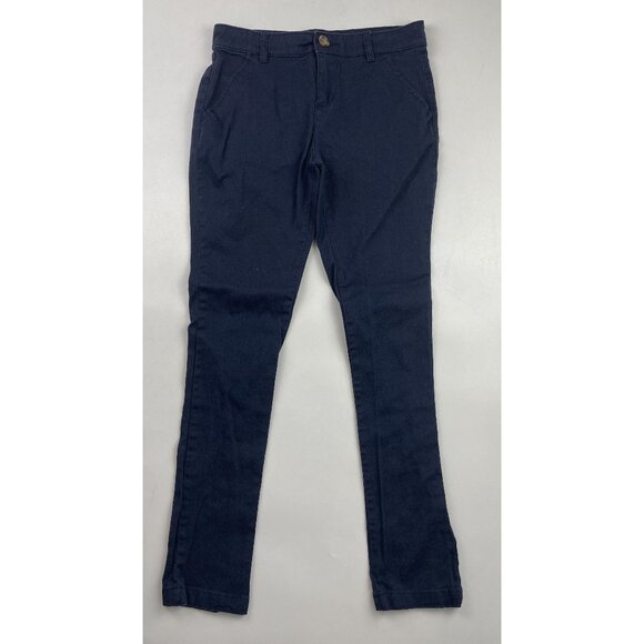 Old Navy Boy's 12 Regular Stretch Adjustable Waist Blue Chinos - Picture 1 of 3